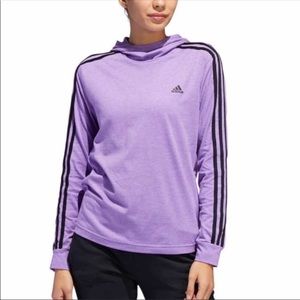 Adidas Climalite Purple Lightweight Hoodie